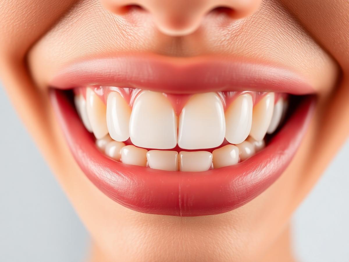 Single implant, upper front tooth — after treatment
