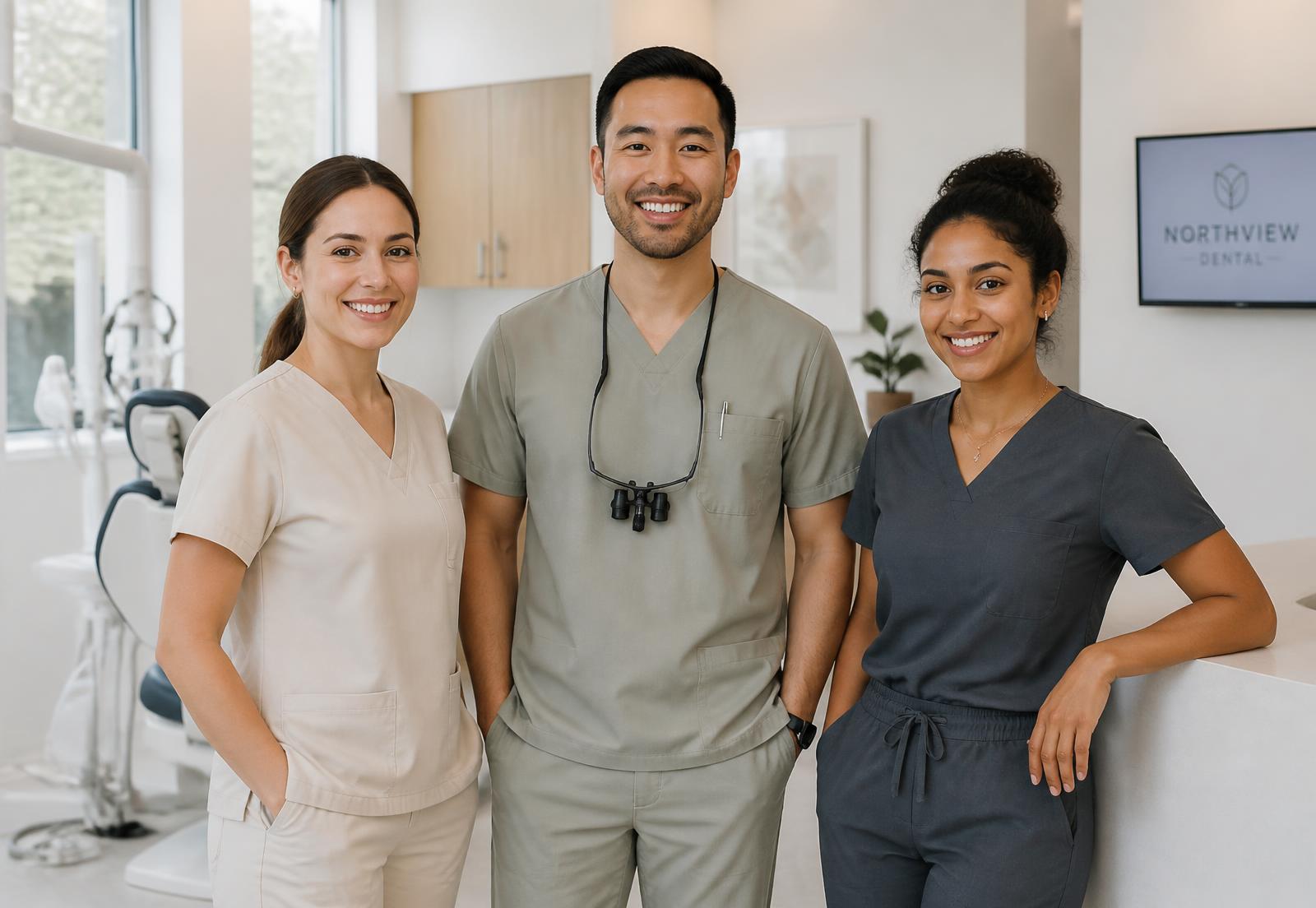Friendly dental team at Chingford Smile & Orthodontic Studio